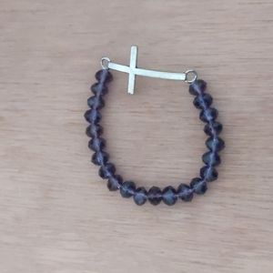 Swarovski Chrystals and Cross Bracelet